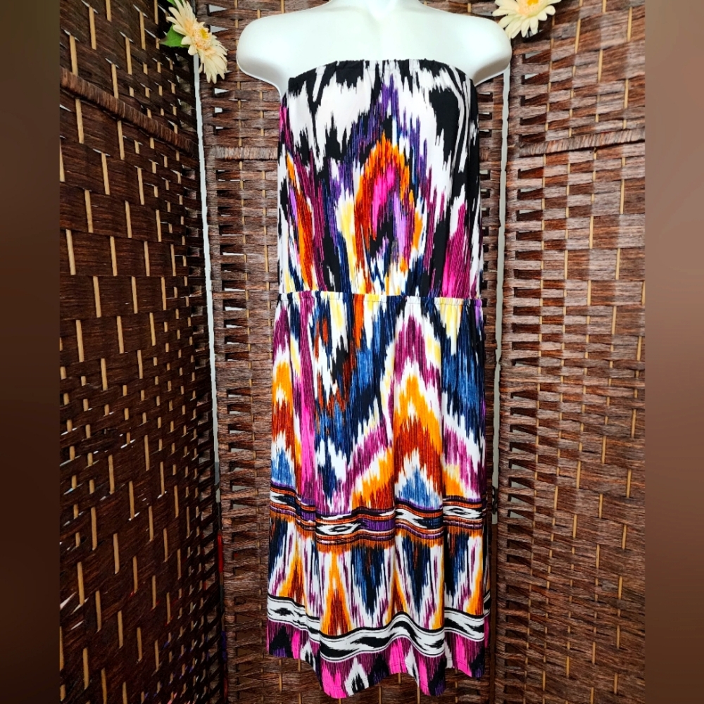 New Single dress Strapless Dress color tricolor very beautiful